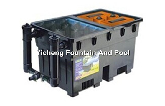 Bauausführung biologisches Fisch-Teich-Filtrations-System, UVfiltrations-System