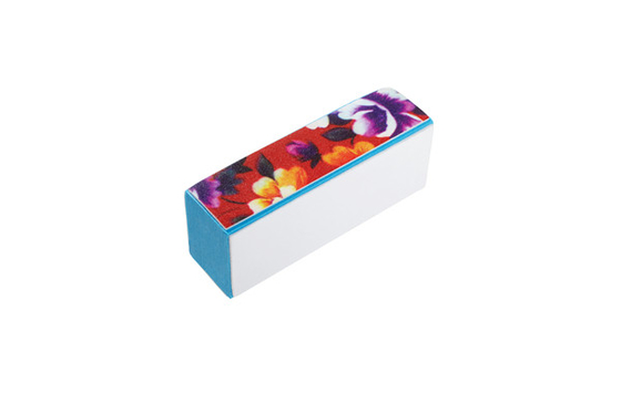 Blumen-Muster-Nagel-Puffer-Block-Maniküre-Fingerwerkzeug Nagelpflege-Ausrüstung