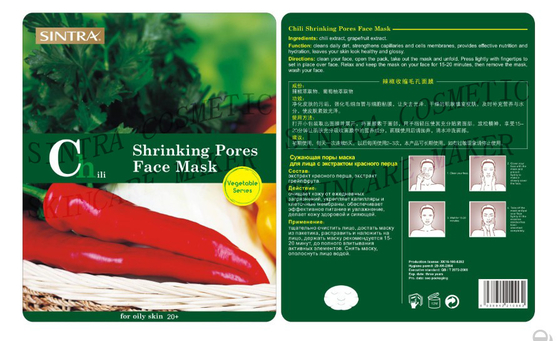 Seidenfaser, die Gesichtsmaske, Paprika-schrumpfend Poren-Gesichtsmaske SC-05 befeuchtet