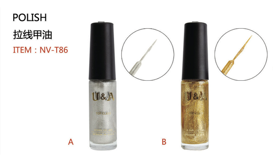 Lack-Goldsilber-Funkeln-Nagel-Lack/Polnisch-Nagel-Kunst-Bürsten-Stift für Zugseil