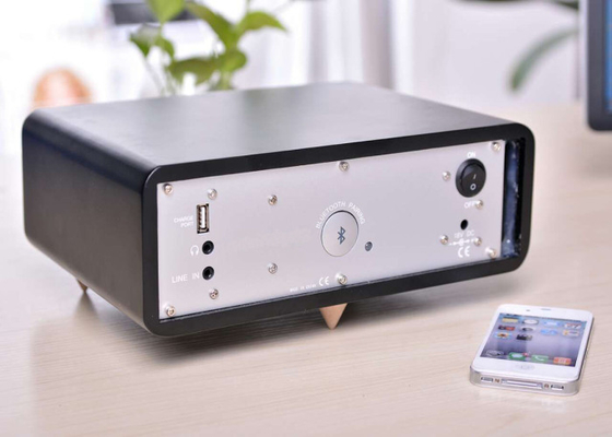 Hölzerner tragbarer tiefer Bass--Bluetooth-Sprecher für Haus mit NFC-Funktion 265 * 88 * 196mm