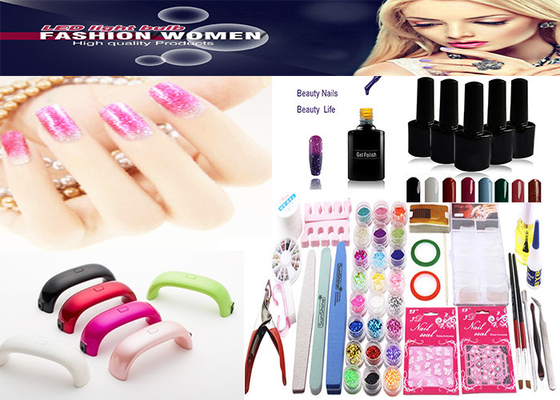 Mini-Nagel-Gel der LED-Nagel-Lampen-Ausrüstungs-9 des Watt-6pcs und DIY maniküren Nagel-Kunst-Werkzeuge