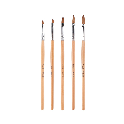 Holzgriff-Maniküre-Nagel-Bürsten-dauerhafte Malerei für Acrylnagel