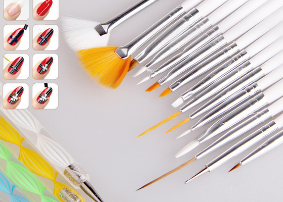15-teiliger synthetischer dünner Nagel-Kunst-Bürsten-Satz/Nagel-Kunst-Fächerpinsel