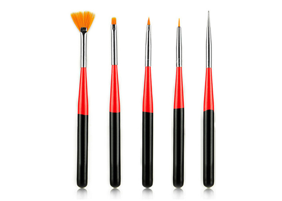 Emily-Kurzschluss-Nylonhaar-Nagel-Kunst-Bürsten und Werkzeuge mit Holzgriff