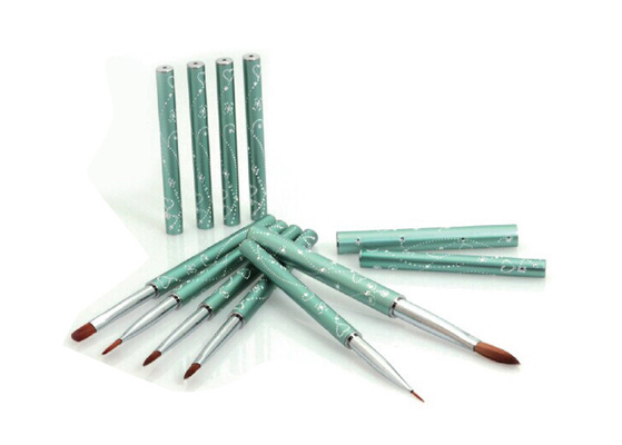 Kolinsky-Zobel-Haar-Nagel-Kunst-Bürsten-Satz, Nagellack-Applikatorn-Bürste