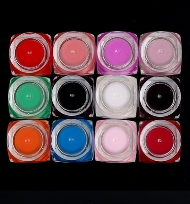 12 Farbnagel-UVgel für Nagel-Kunst-Spitzen