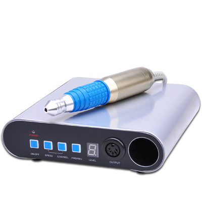 ompact und Edelstahl handpiece Drehschloß handpiece elektrischer Nagel bohren Maschine mit Fußwählsystem