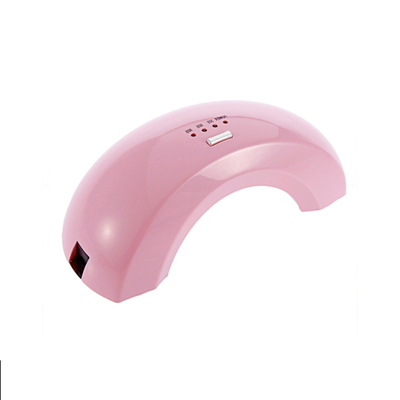 Langes Lebens-Rosa/Schwarzes Mini-6w führten Lampen-Nagel-Trockner mit Brücken-Form