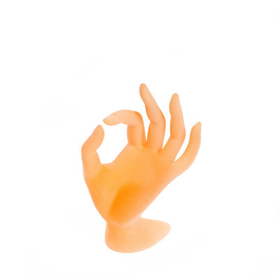 Freier Raum/Rosa-/Schwarz-Nagel-Kunst bearbeitet Handform-Armband-Ring-Ausstellungsstand-Halter O.K. Hand