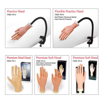 Nageln Sie Salon-Praxis-Handweiche gefälschte Praxis-Plastikhand für Nagel-Kunst-Training