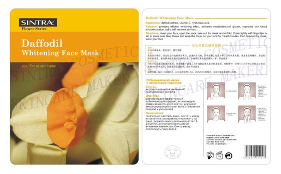 Silk befeuchtende Gesichtskräutermaske, Narzisse, die Gesichtsmaske HL-06 weiß wird