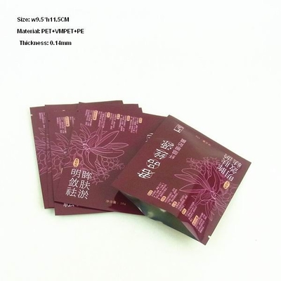Verpackentasche der Aluminiumfoliegesichtsmaske mit Risskerbe