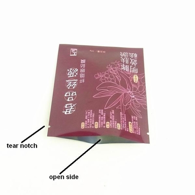 Verpackentasche der Aluminiumfoliegesichtsmaske mit Risskerbe