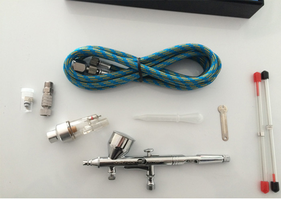Neuer Präzision Doppel-Aktion Spritzpistolen-Luftkompressor-gesetzte Handwerks-Kuchen-Hobby-Farben-Tätowierung