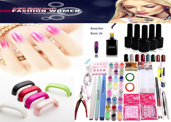 Mini-Nagel-Gel der LED-Nagel-Lampen-Ausrüstungs-9 des Watt-6pcs und DIY maniküren Nagel-Kunst-Werkzeuge