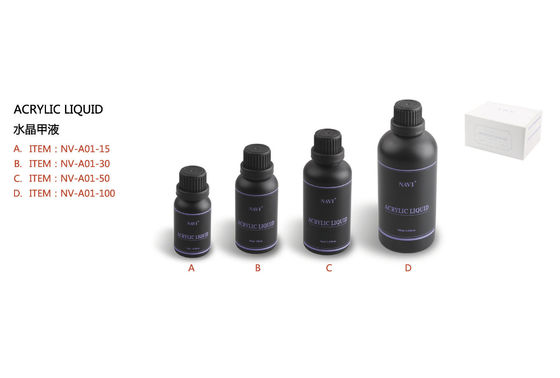 Hellpurpurne Acrylnagel-Flüssigkeit Navi 15ml 30ml 50ml 100ml für Nagel-Speicher