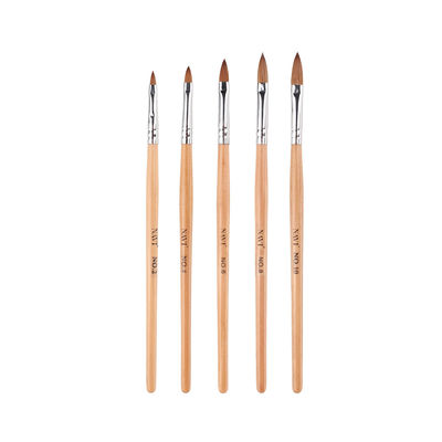 Holzgriff-Maniküre-Nagel-Bürsten-dauerhafte Malerei für Acrylnagel