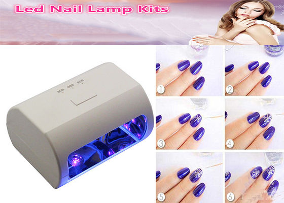 Schnelle Nagel-Lampen-Ausrüstungs-weiße Farbe 6pcs 3 des Trockner-9W LED 1 in den UVgel-Nagel-Sätzen