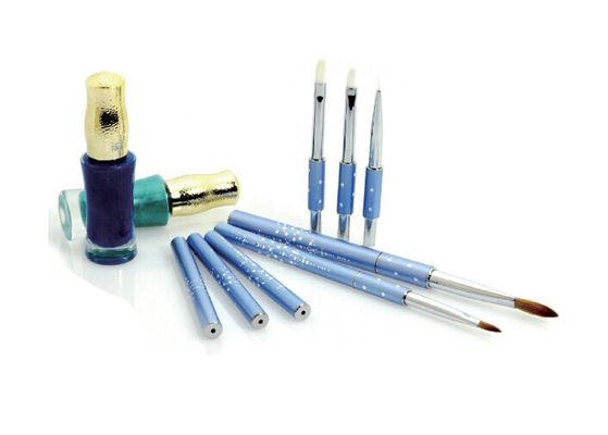 Kolinsky-Zobel-Haar-Nagel-Kunst-Bürsten-Satz, Nagellack-Applikatorn-Bürste