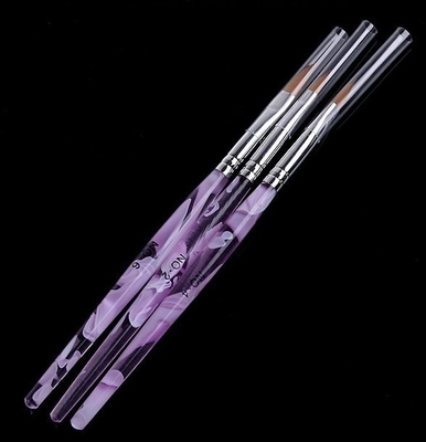 nagel-Kunst-Bürsten-Seewellen-Griff-Farbe 2#4#6# des UVgel-3pcs/pack Acryl